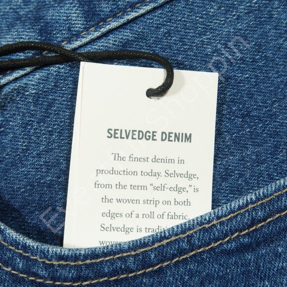 Levis 501 Selvedge Skinny Jeans Womens 24 Blue White Made & Crafted New - Picture 5 of 7